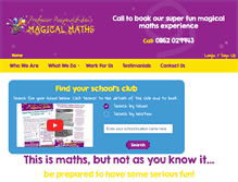 Tablet Screenshot of magicalmathsclub.com